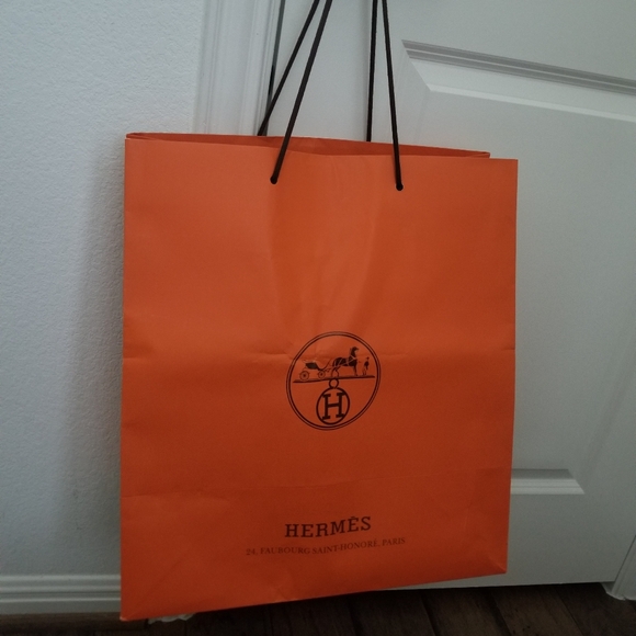 EXTRA LARGE Hermes Bag Empty Gift Bag Shopping Bag - Picture 11 of 15